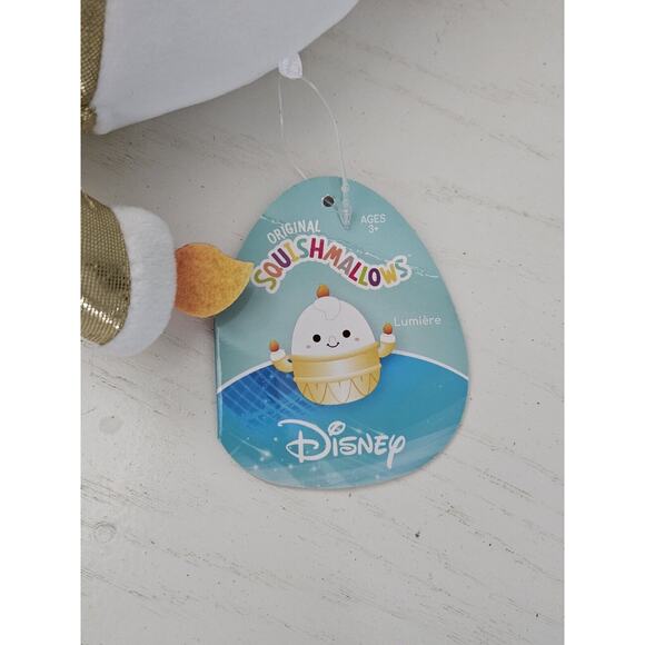 Original Squishmallows Disney **LUMIERE from BEAUTY & THE‎ BEAST 7" PLUSH** NWT - Picture 7 of 9